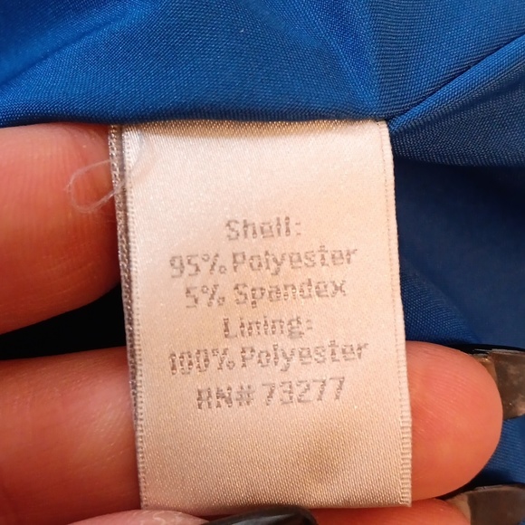 LC Lauren Conrad Blue Ruffle Skirt Dress no belt sleevless mini lined Size 10 - Picture 6 of 7